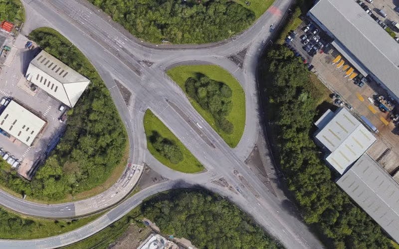 Cut-through roundabouts