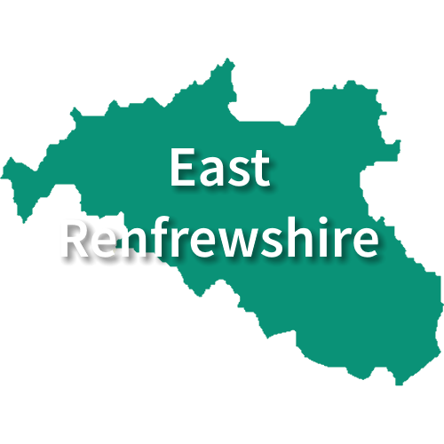 Map of East Renfrewshire