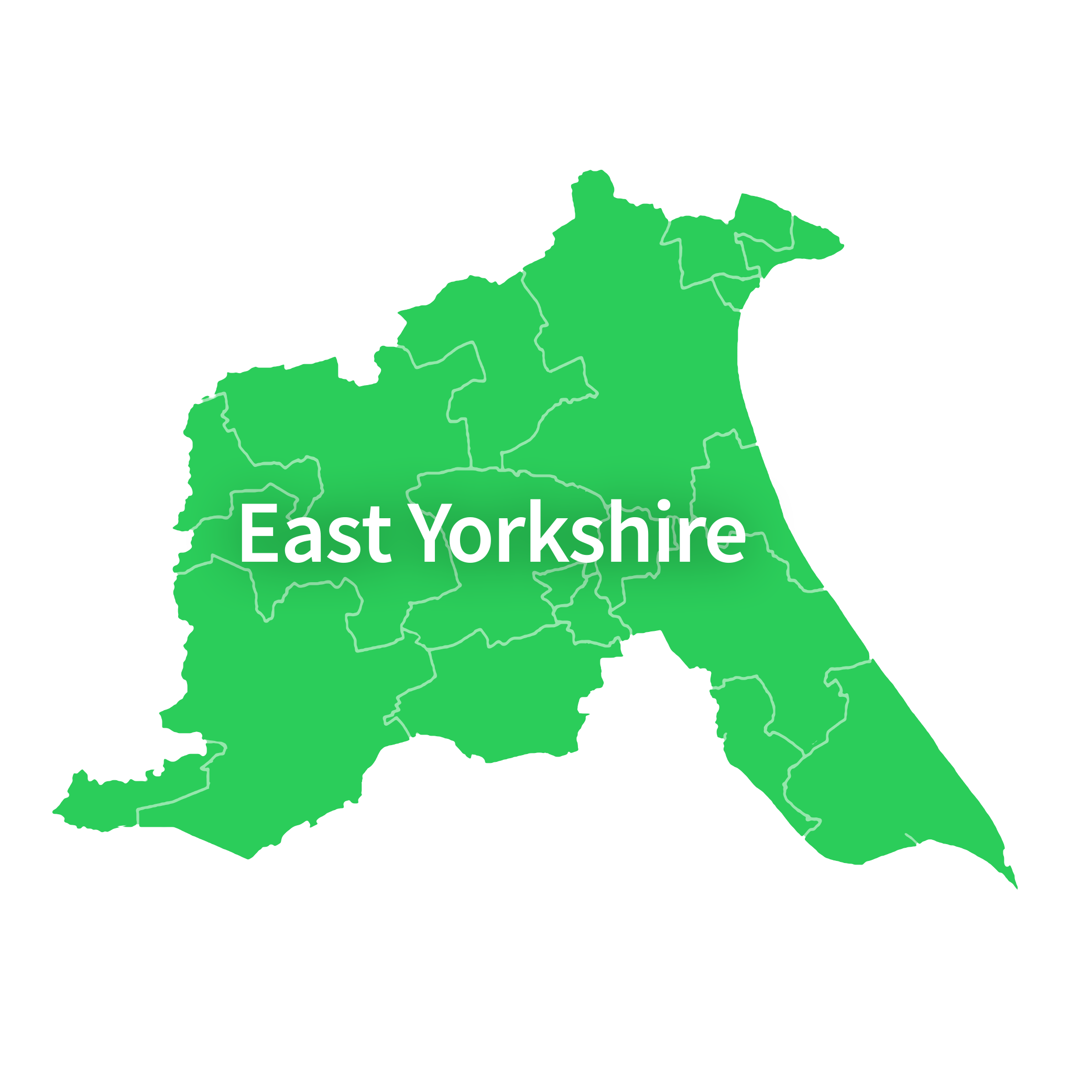Map of East Yorkshire