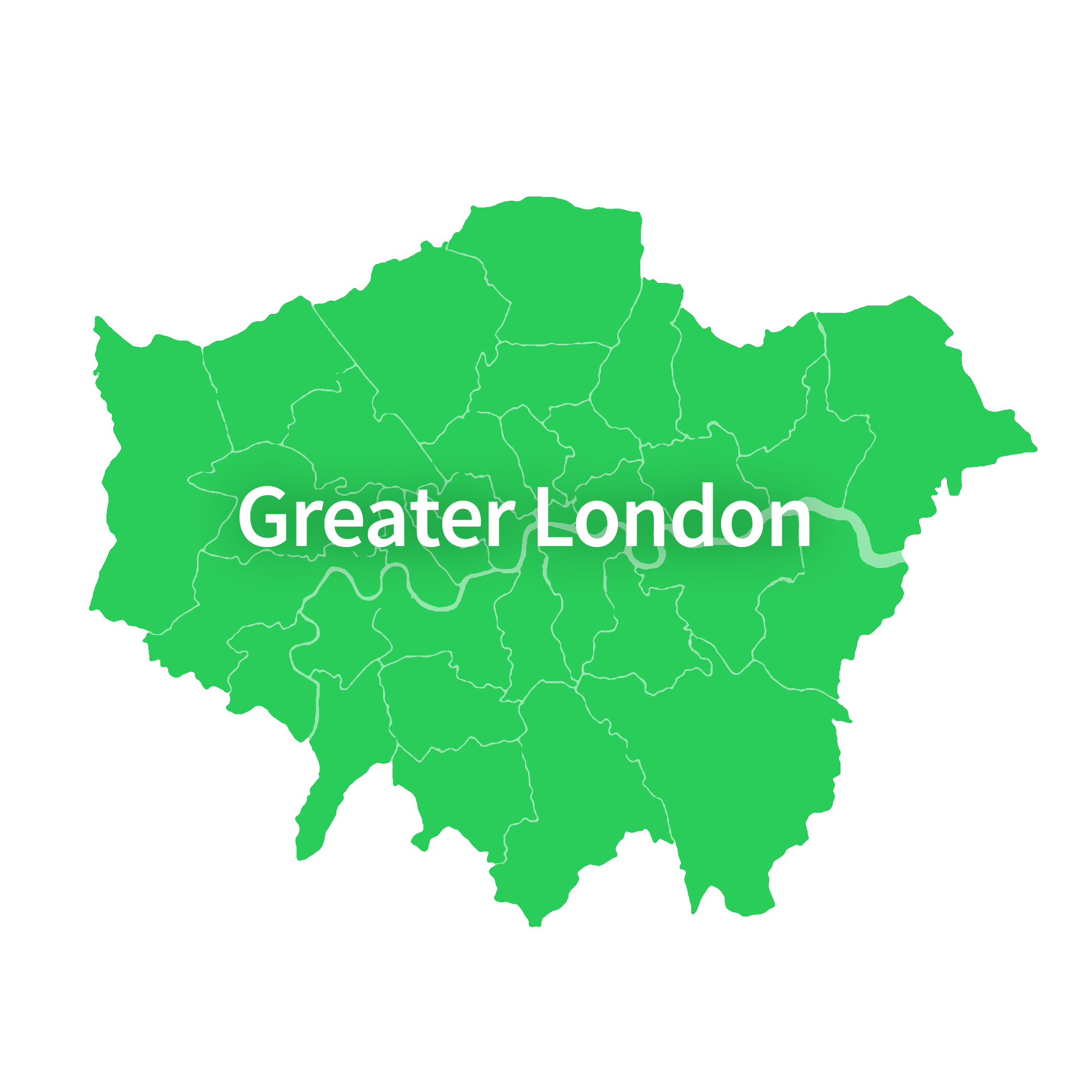 Map of Greater London