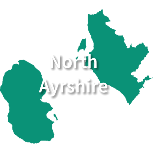 Map of North Ayrshire