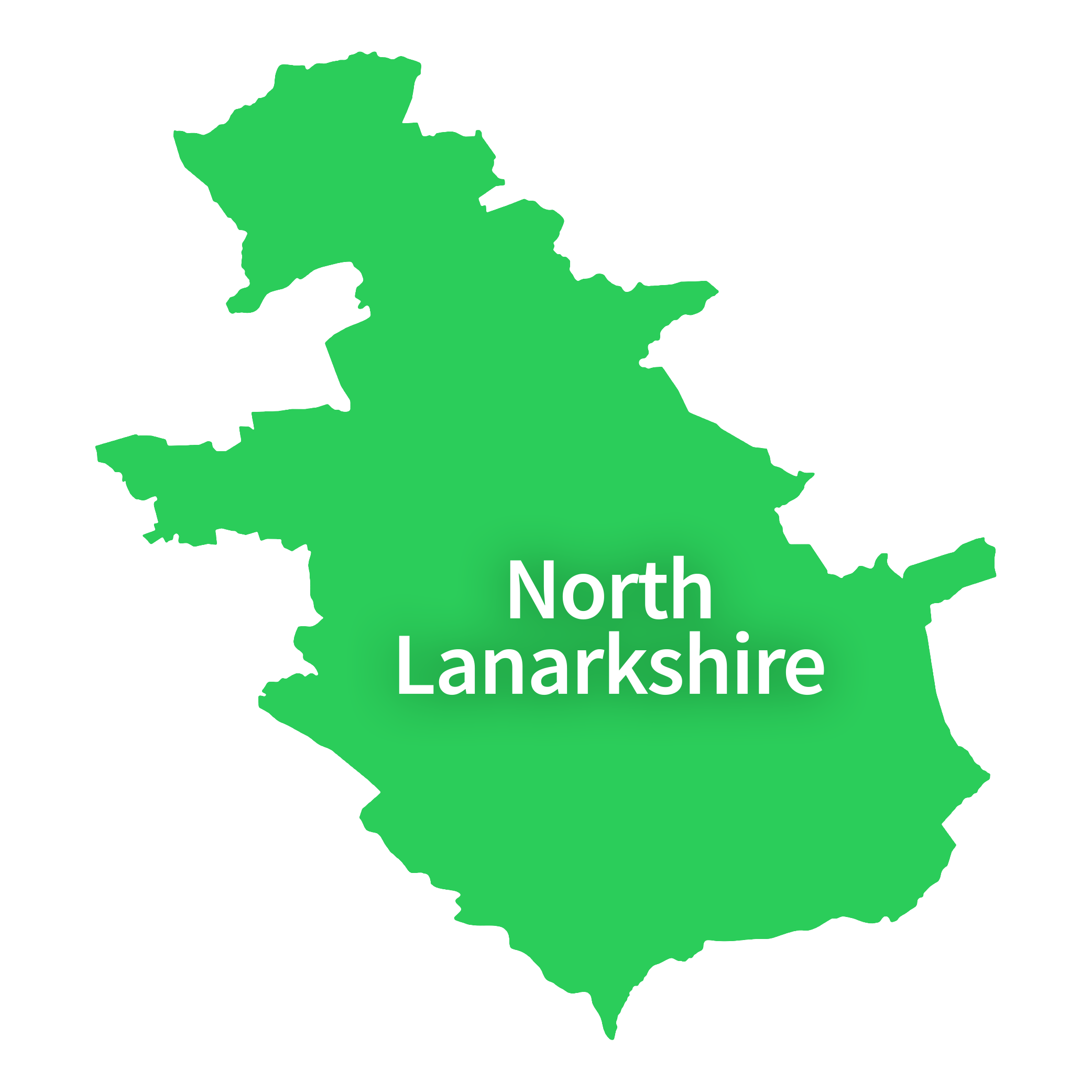 Map of North Lanarkshire