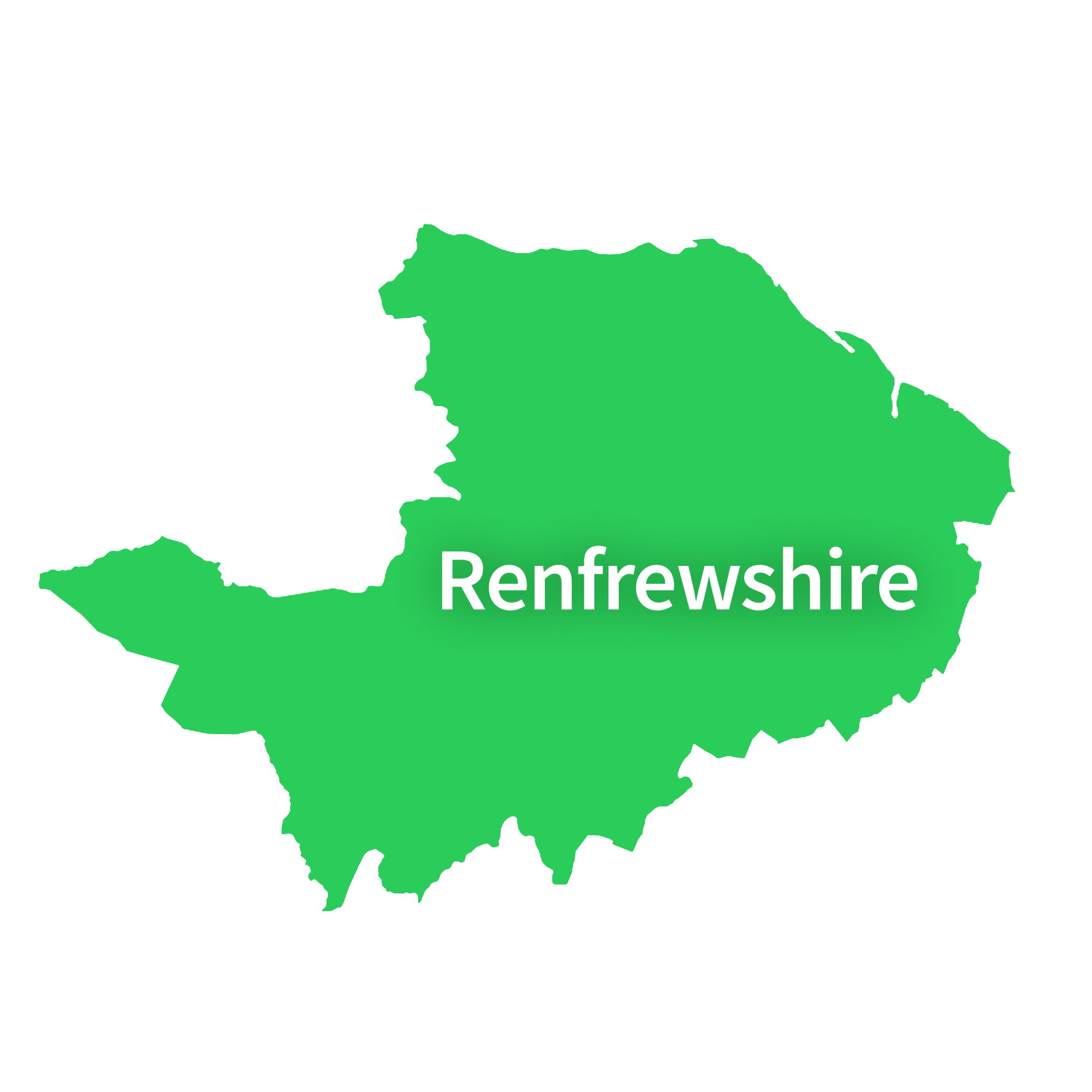 Map of Renfrewshire