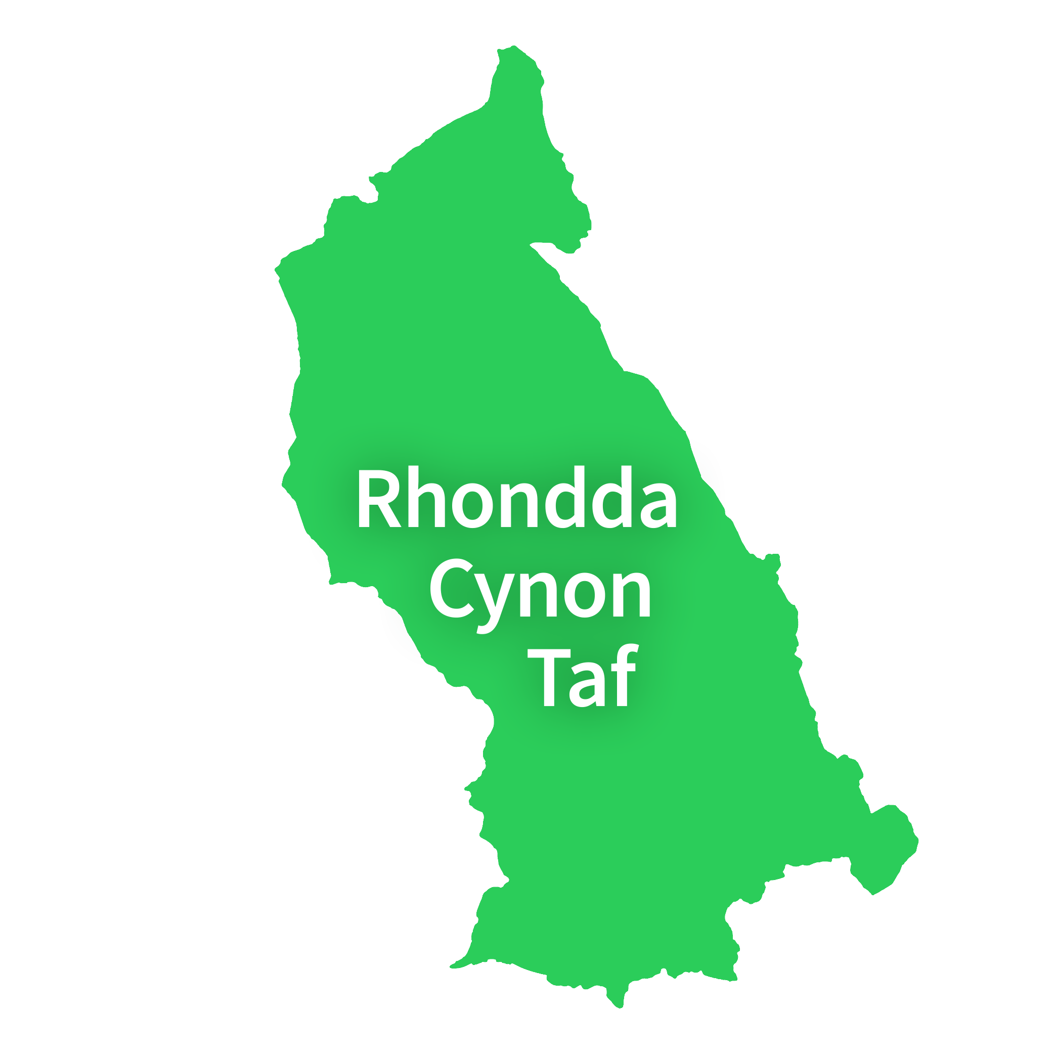 Map of Rhondda Cynon Taf