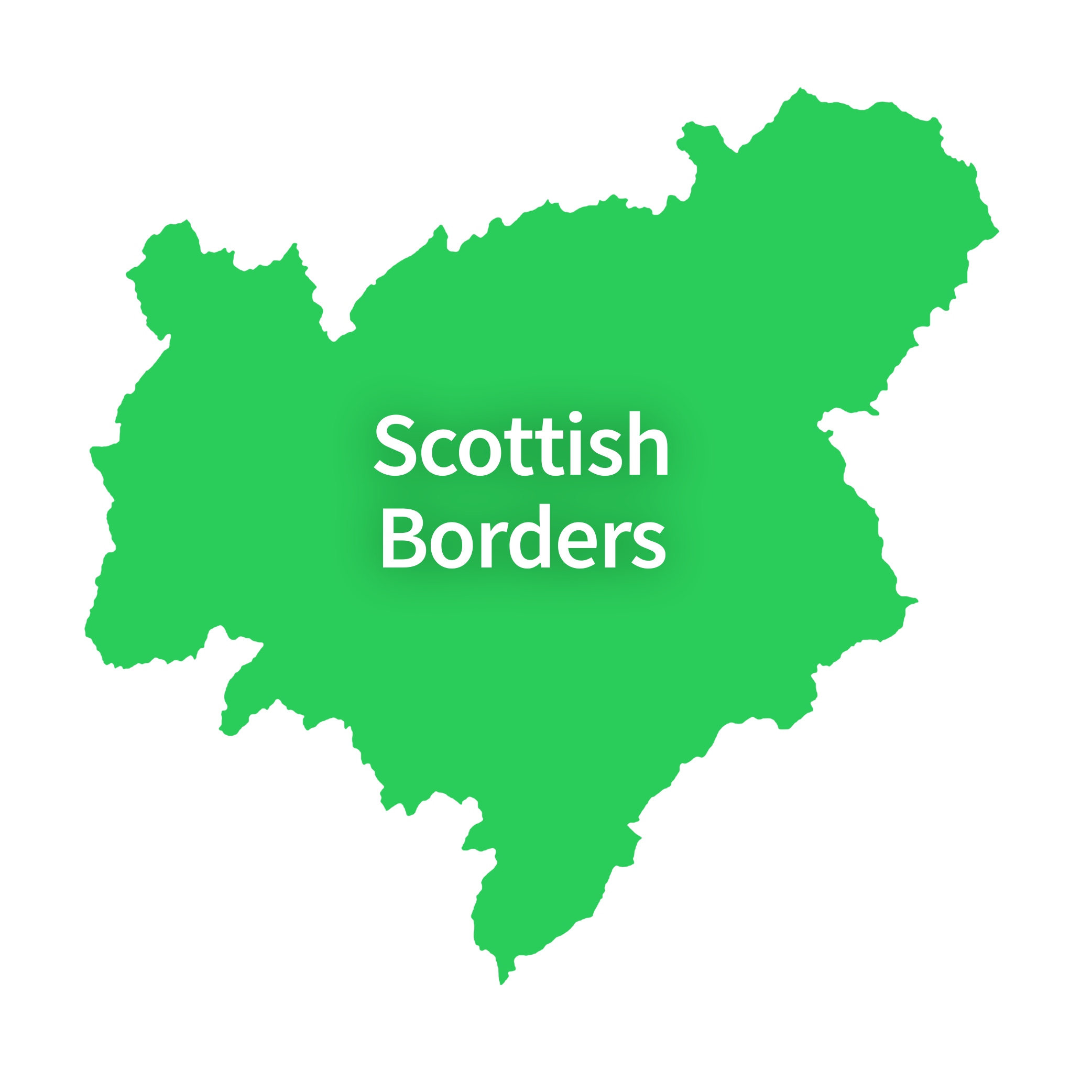 Map of Scottish Borders