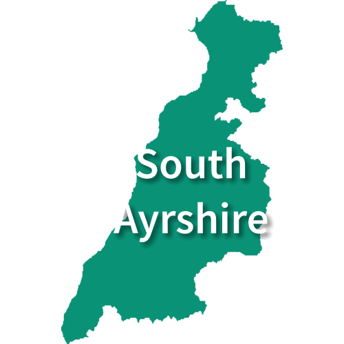 Map of South Ayrshire